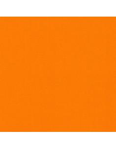 Tissu coton uni patchwork Kona - Orange