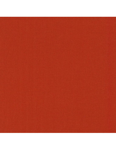 Tissu coton uni patchwork Kona - Paprika