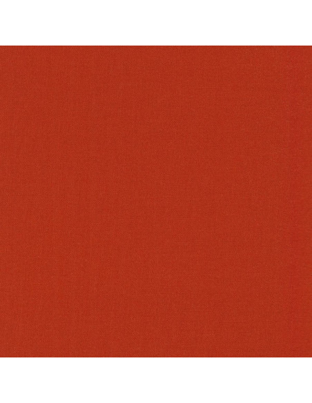 Tissu coton uni patchwork Kona - Paprika