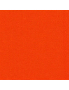 Tissu coton uni patchwork Kona - Flame