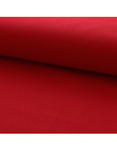 Toile de coton canvas demi-natté - Rouge
