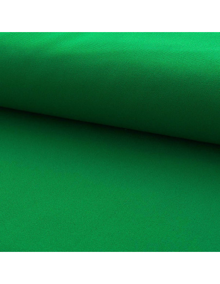 Toile de coton canvas demi-natté - Vert herbe