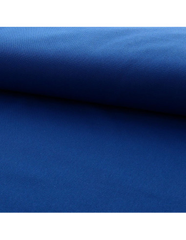 Toile de coton canvas demi-natté - Bleu cobalt