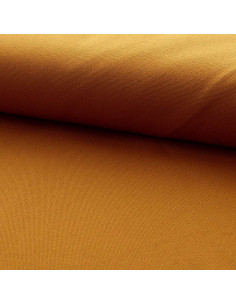 Toile de coton canvas demi-natté - Jaune moutarde