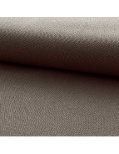 Toile de coton canvas demi-natté - Taupe