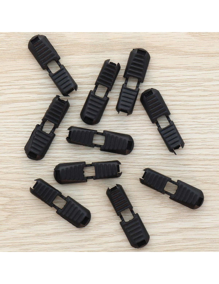 Embout de cordon pliable - Noir