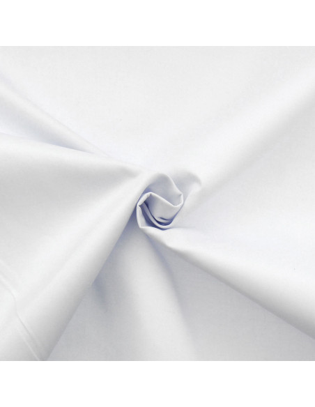Tissu gabardine polycoton - Blanc