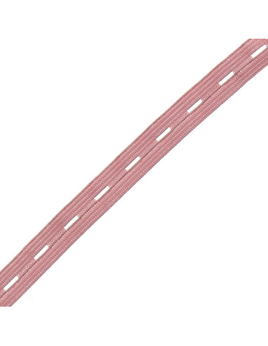Élastique à boutonnière pour enfant - Vieux rose