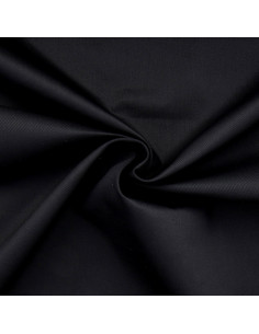 Tissu gabardine polycoton - Noir