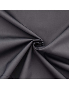 Tissu gabardine polycoton - Gris foncé