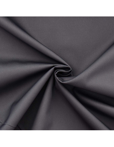 Tissu gabardine polycoton - Gris foncé