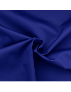 Tissu gabardine polycoton - Bleu cobalt