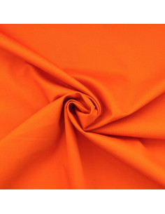 Tissu gabardine polycoton - Orange
