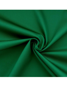 Tissu gabardine polycoton - Vert herbe