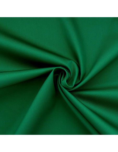 Tissu gabardine polycoton - Vert herbe