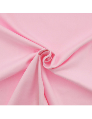 Tissu gabardine polycoton - Rose layette