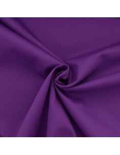 Tissu gabardine polycoton - Violet