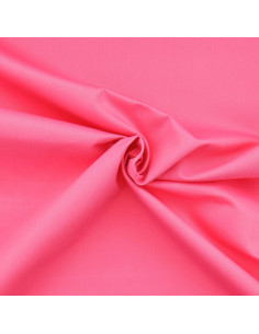 Tissu gabardine polycoton - Rose bonbon