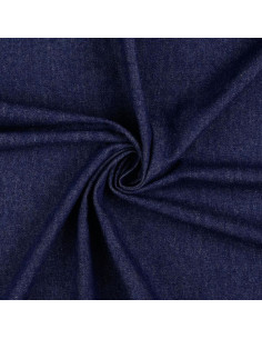 Tissu jeans coton léger - Bleu denim