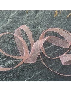 Ruban organza - Rose clair
