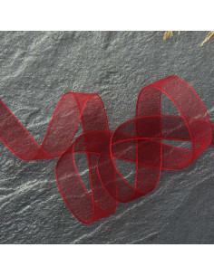 Ruban organza - Rouge foncé