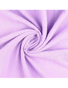 Tissu double gaze de coton Vintage - Lilas