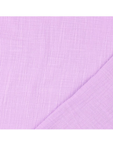 Tissu double gaze de coton Vintage - Lilas