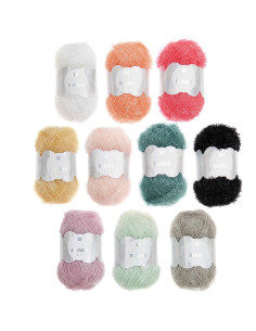 Coffret 10 pelotes de fil à crocheter Creative Bubble - Pastel 2