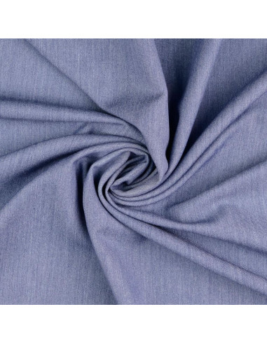 Tissu gabardine souple - Bleu jeans