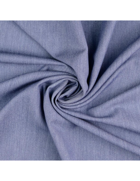 Tissu gabardine souple - Bleu jeans