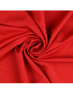 Tissu gabardine souple - Rouge