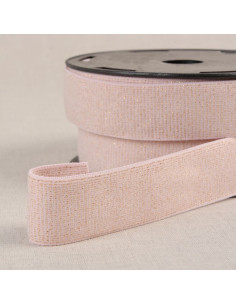 Elastique boxer pailleté - Rose et or