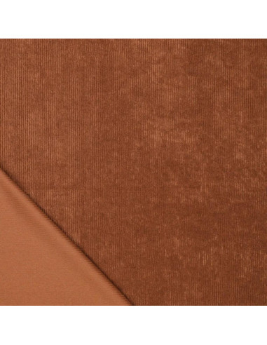 Tissu velours côtelé - Noisette
