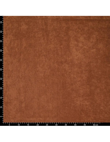 Tissu velours côtelé - Noisette