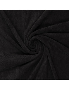 Tissu velours côtelé - Noir