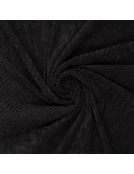 Tissu velours côtelé - Noir