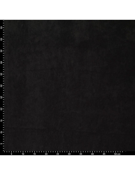 Tissu velours côtelé - Noir