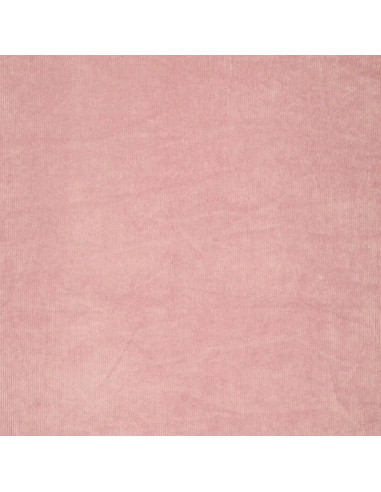 Tissu velours côtelé - Vieux rose clair