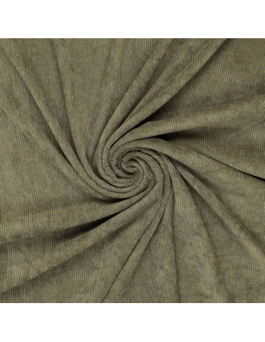 Tissu velours côtelé - Kaki