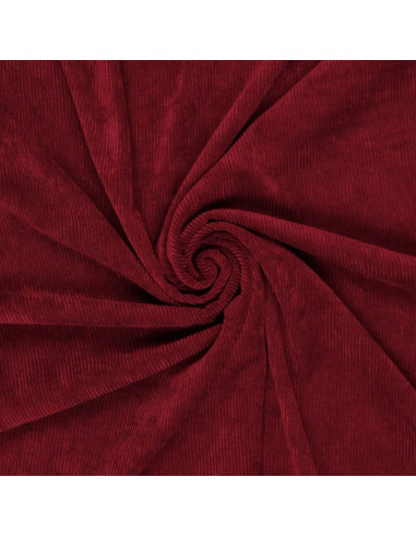 Tissu velours côtelé - Bordeaux
