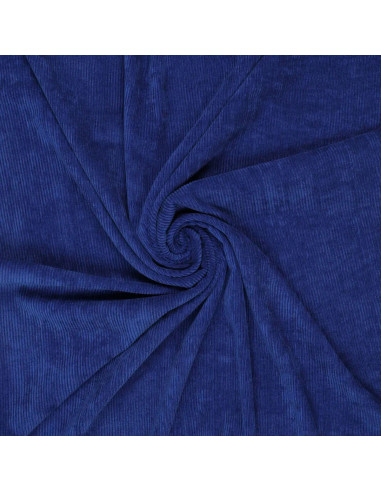 Tissu velours côtelé - Bleu roi
