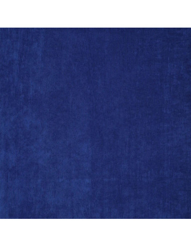 Tissu velours côtelé - Bleu roi