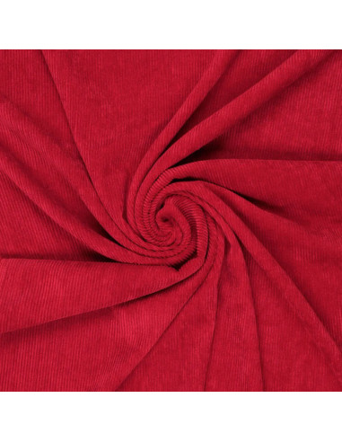 Tissu velours côtelé - Rouge