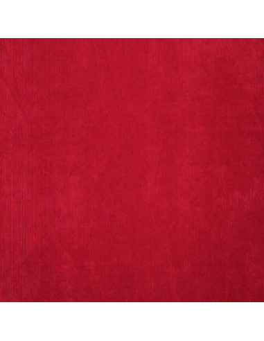 Tissu velours côtelé - Rouge