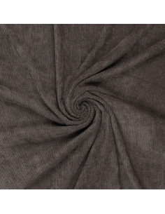 Tissu velours côtelé - Gris foncé