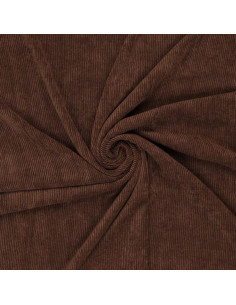 Tissu velours côtelé - Marron