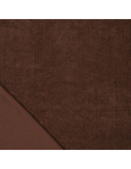 Tissu velours côtelé - Marron