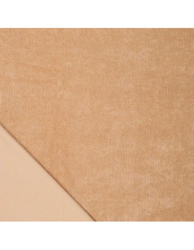Tissu velours côtelé - Beige