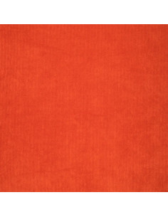 Tissu velours côtelé - Orange 2
