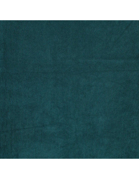 Tissu velours côtelé - Bleu pétrole